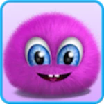 pink fluffy ball android application logo